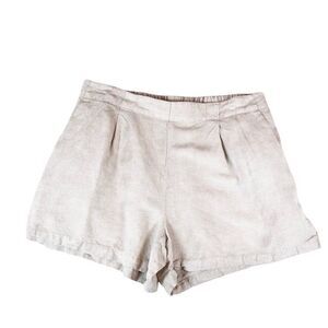 LOFT High Waist Cream Shorts